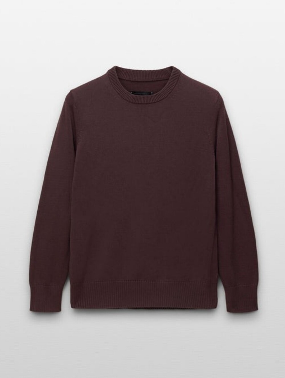 Reigning Champ Supima Knit Bantam Crewneck Sweater Oxblood L